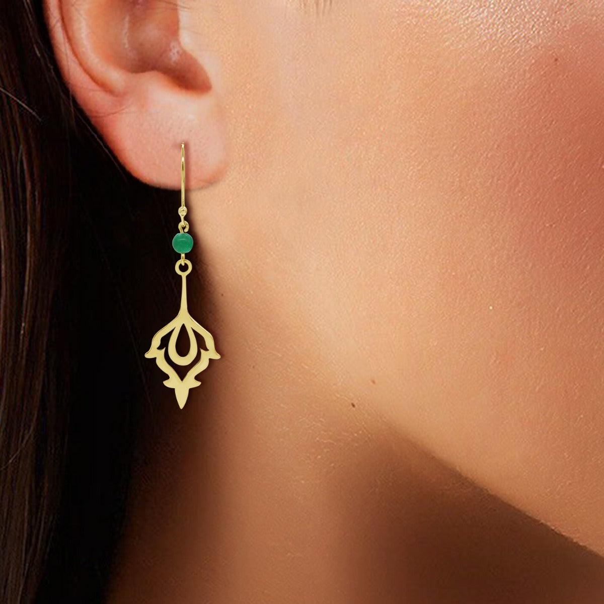 Gleaming Floret Drop Earrings