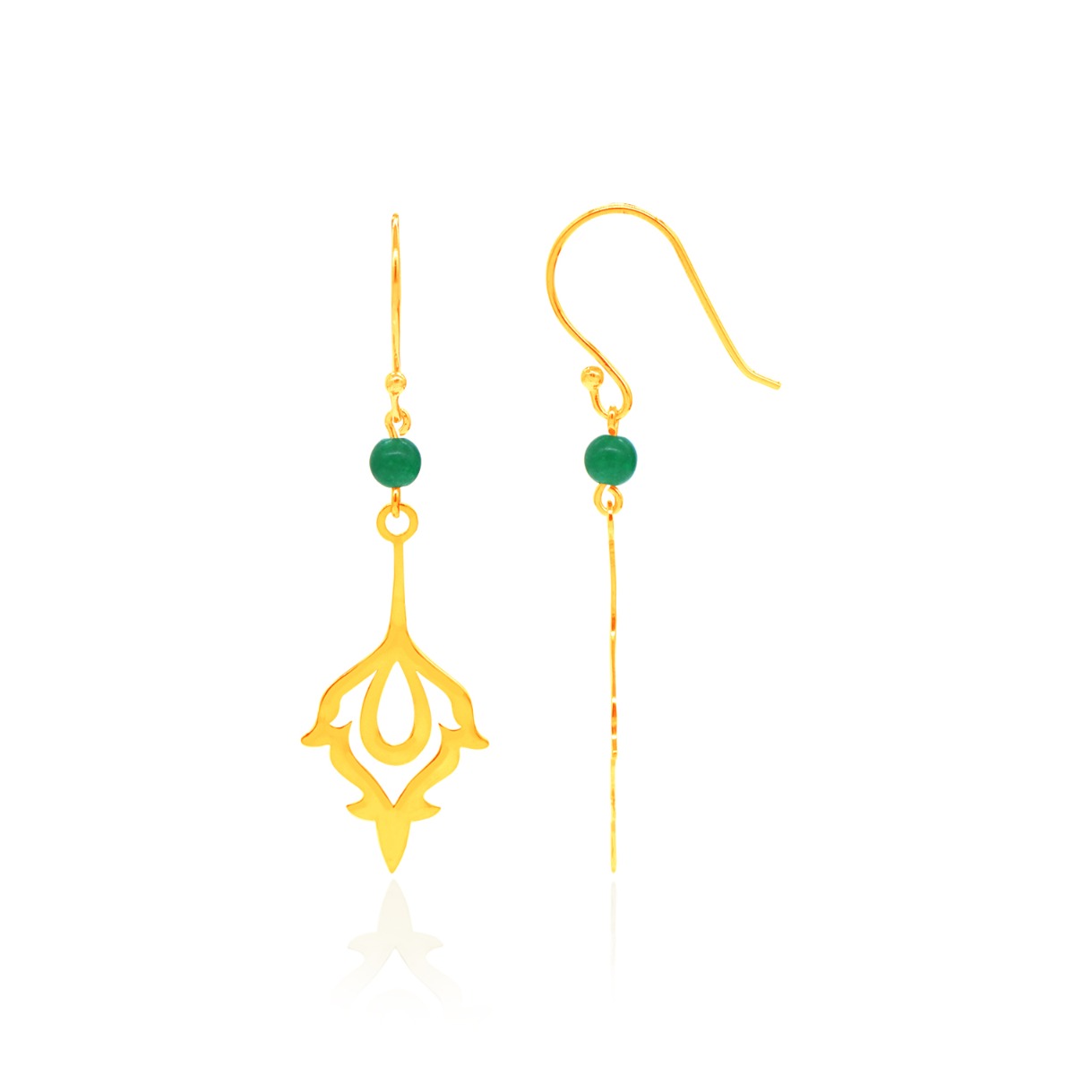 Gleaming Floret Drop Earrings