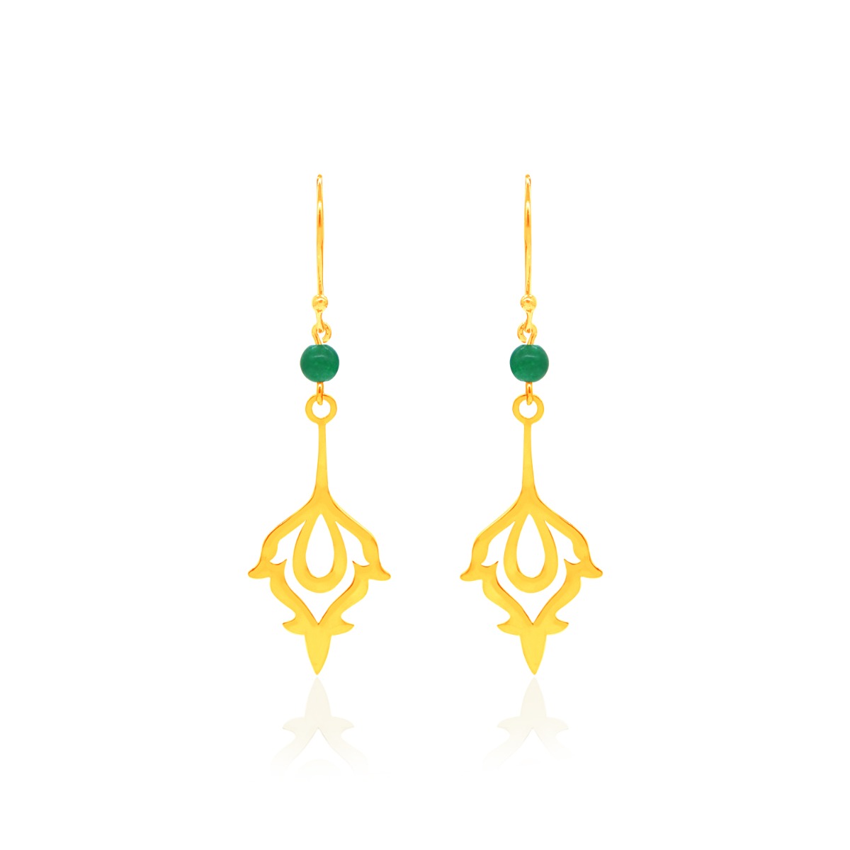 Gleaming Floret Drop Earrings