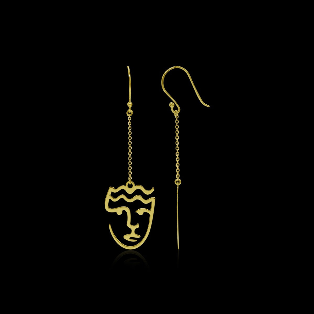Kiara Abstract Face Earrings
