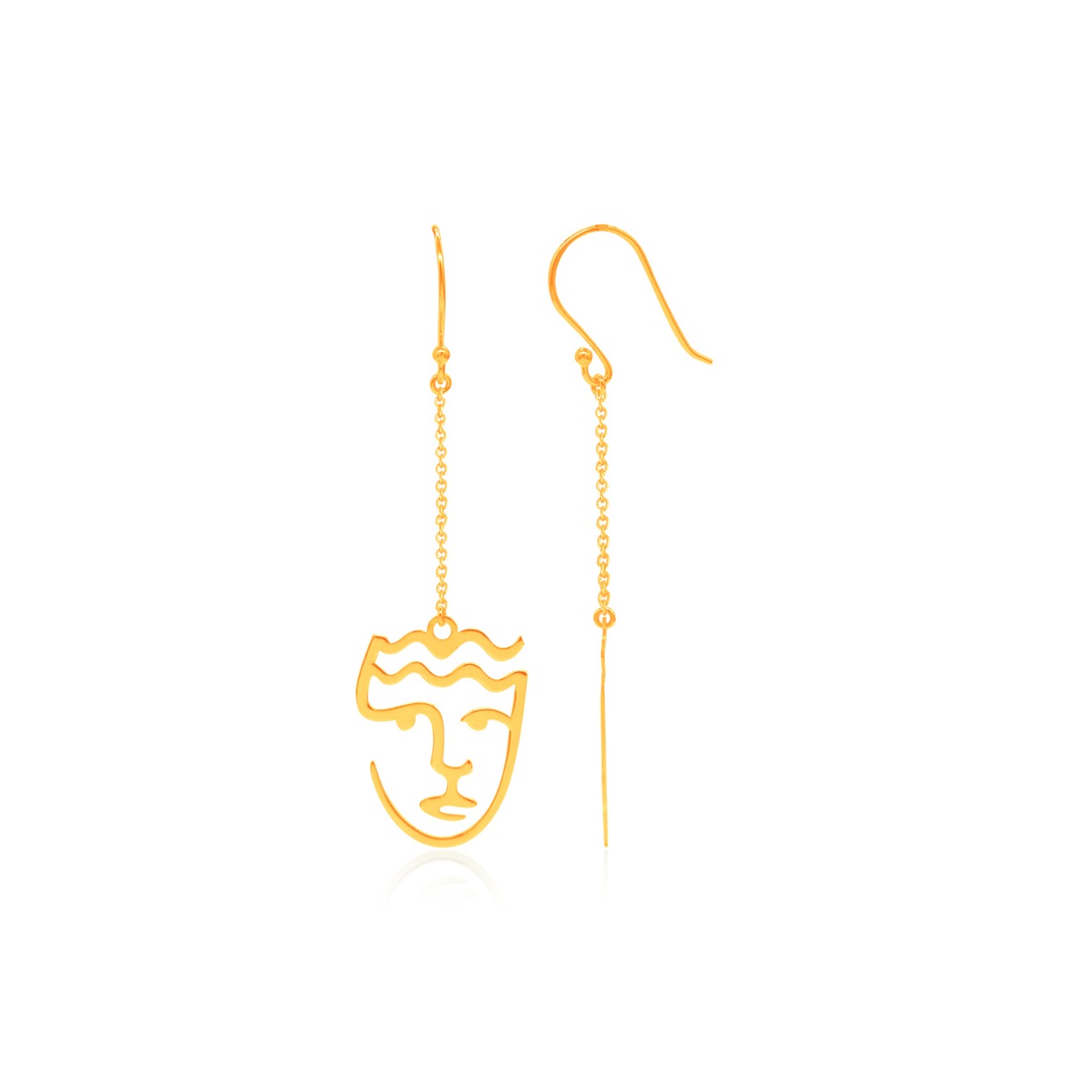 Kiara Abstract Face Earrings