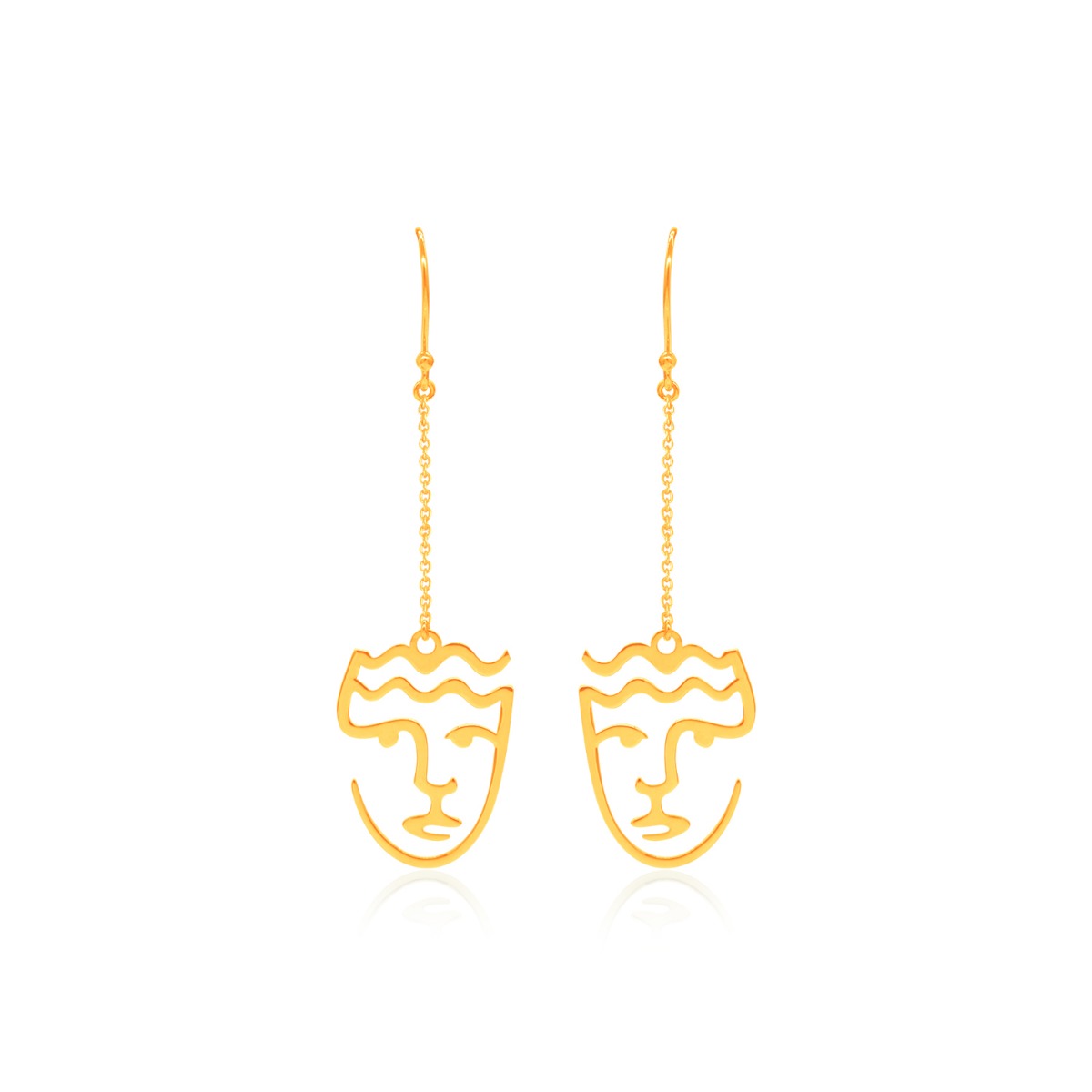 Kiara Abstract Face Earrings