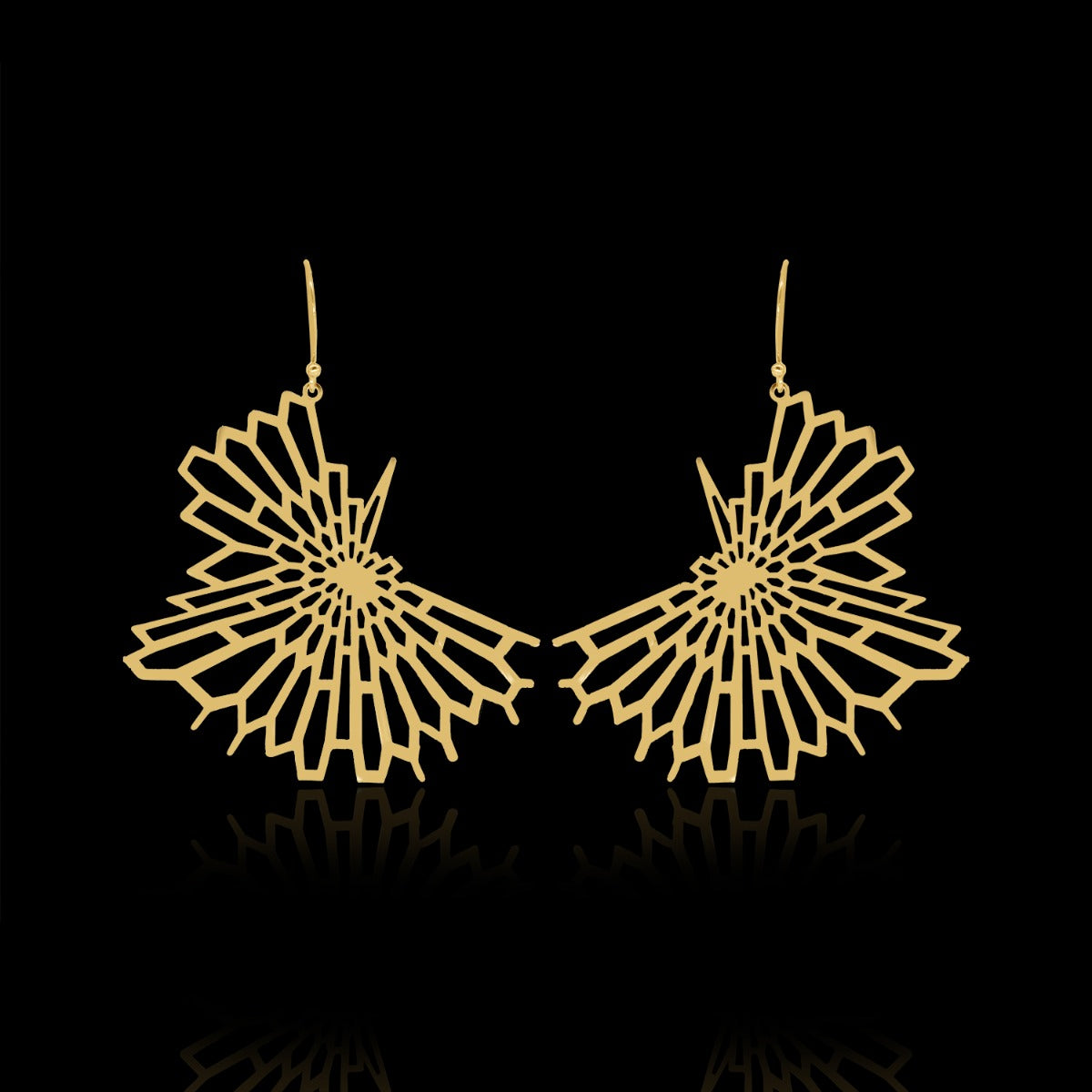 Glittering Drop Earrings