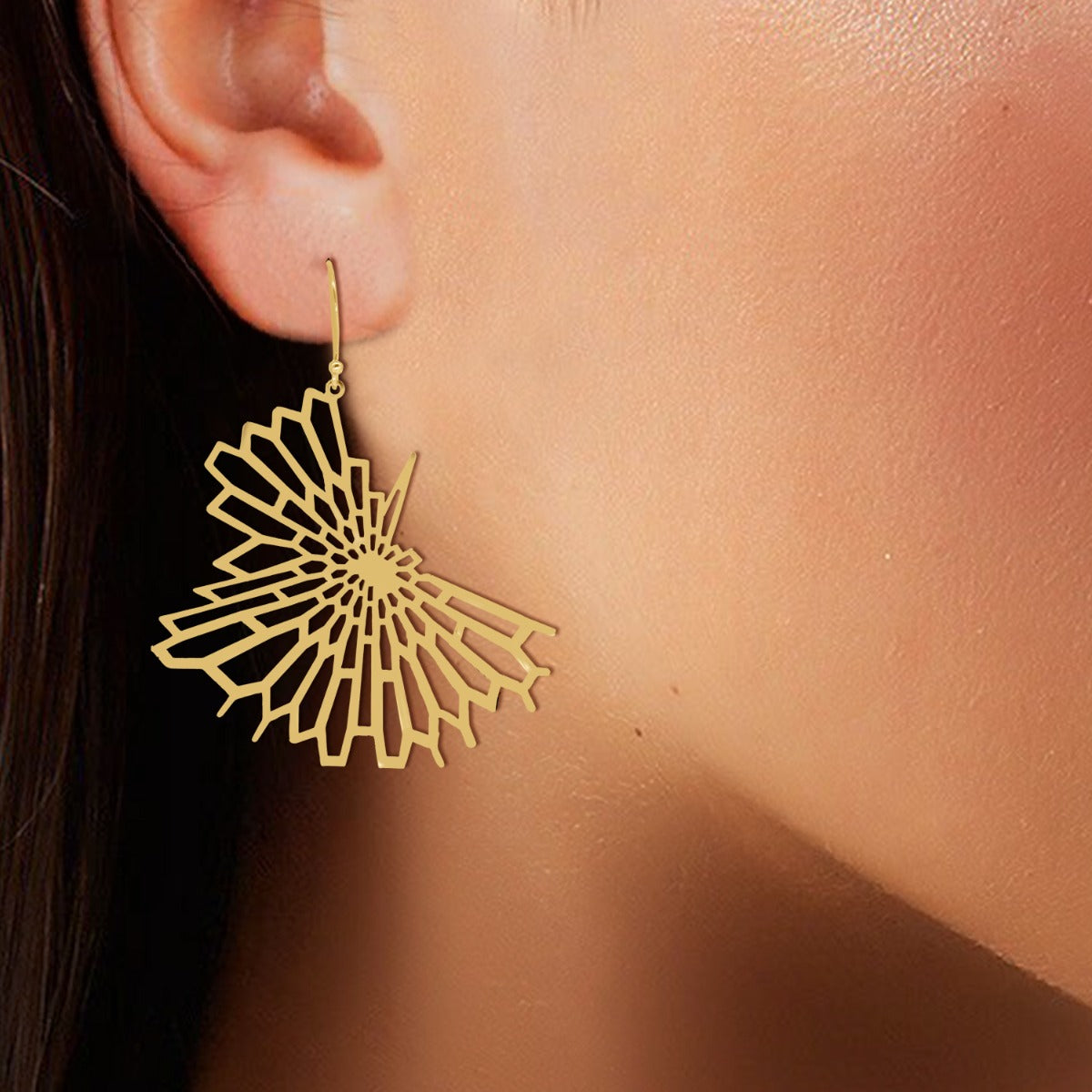 Glittering Drop Earrings