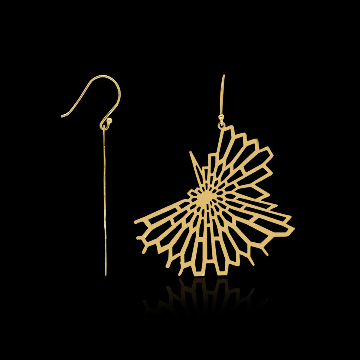 Glittering Drop Earrings