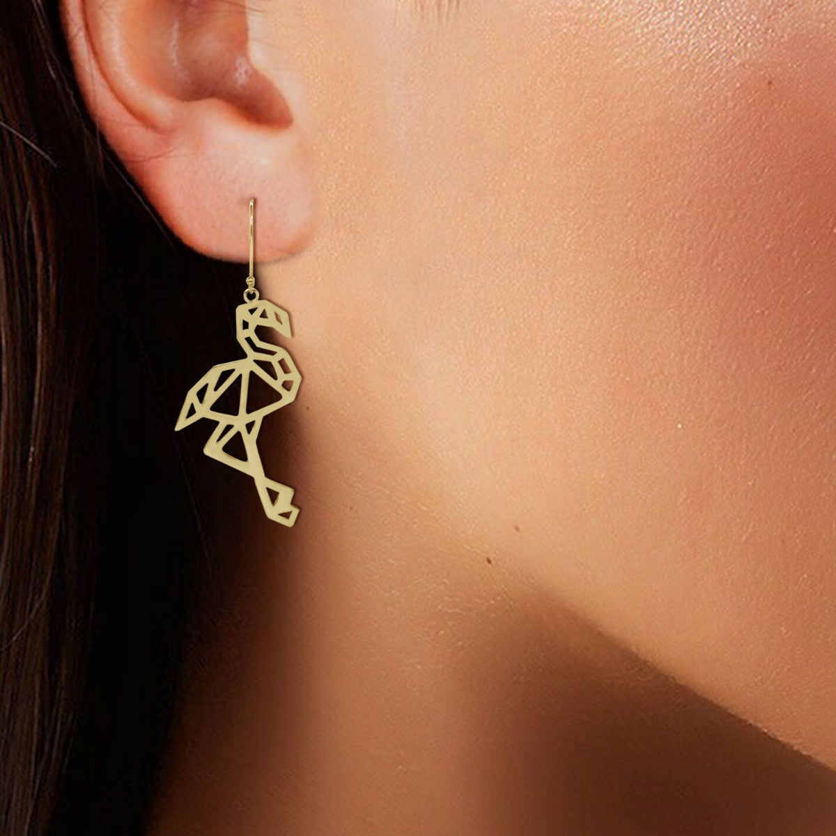 Gorgeous Ostrich Drop Earrings