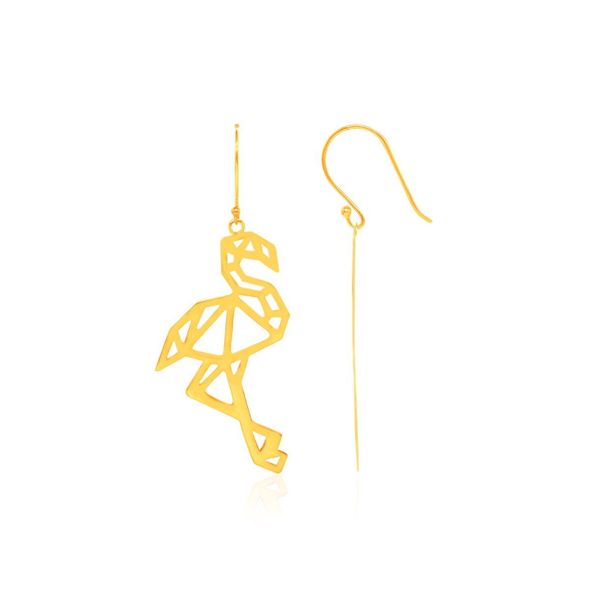 Gorgeous Ostrich Drop Earrings