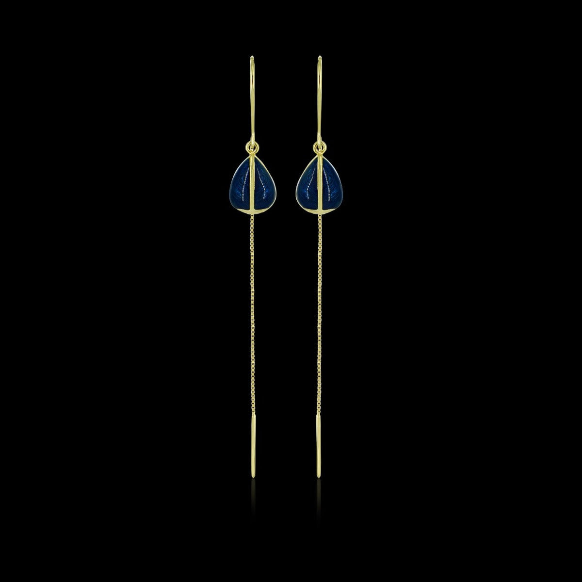 Falling Drop Sui Dhaga Earrings