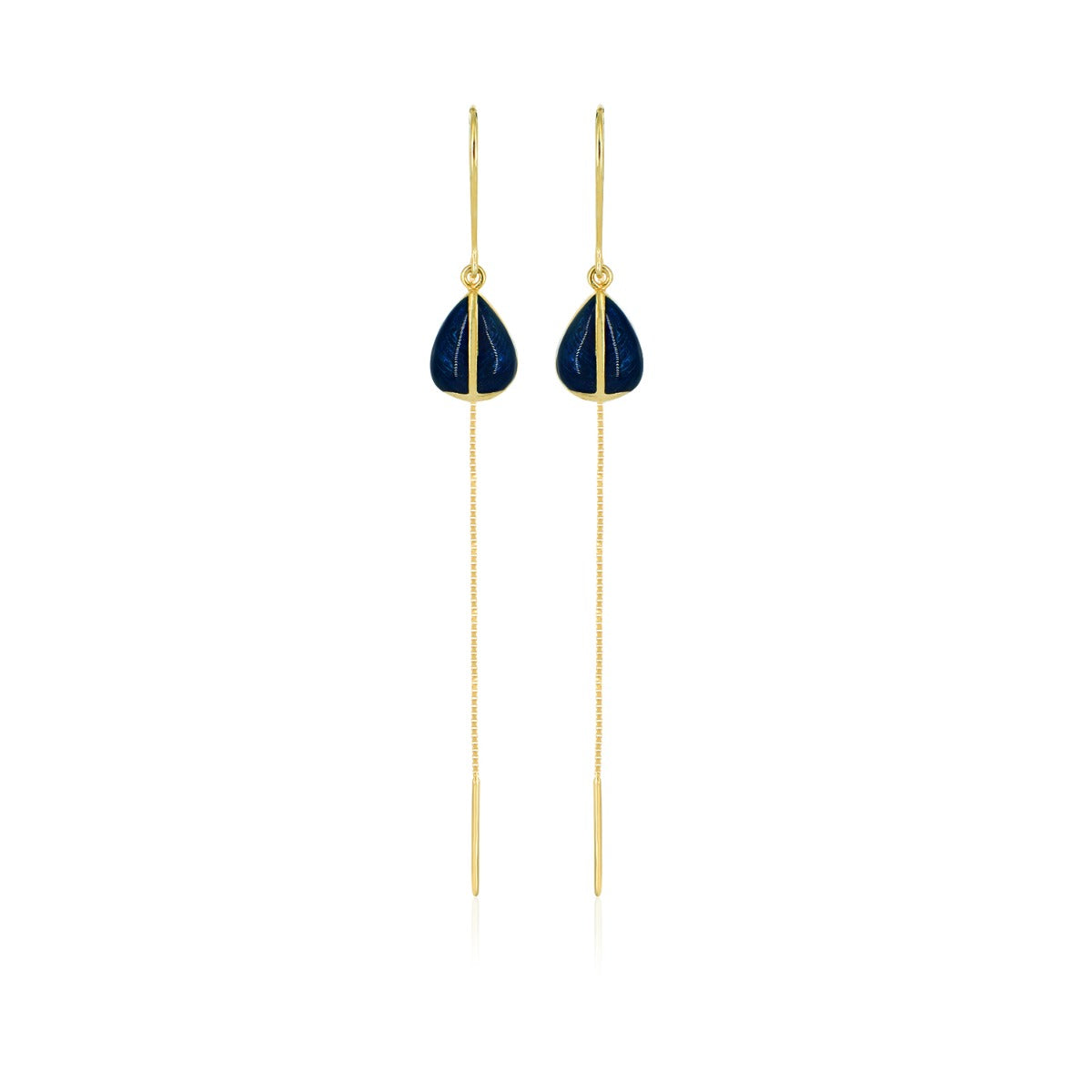 Falling Drop Sui Dhaga Earrings