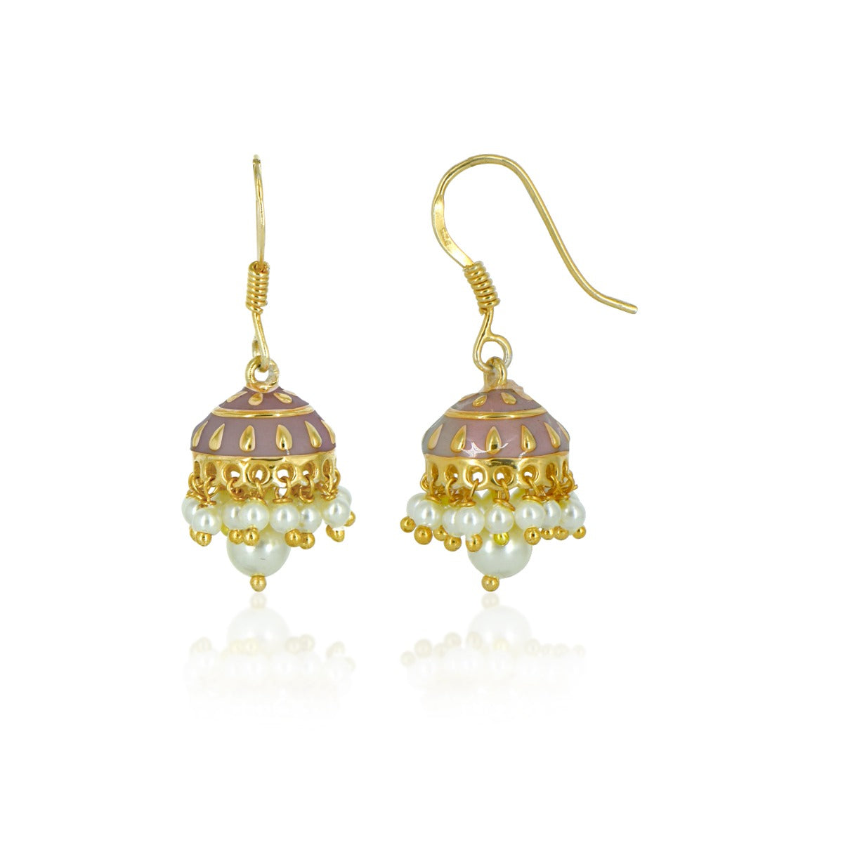Forever Jhumka Enamel Earrings