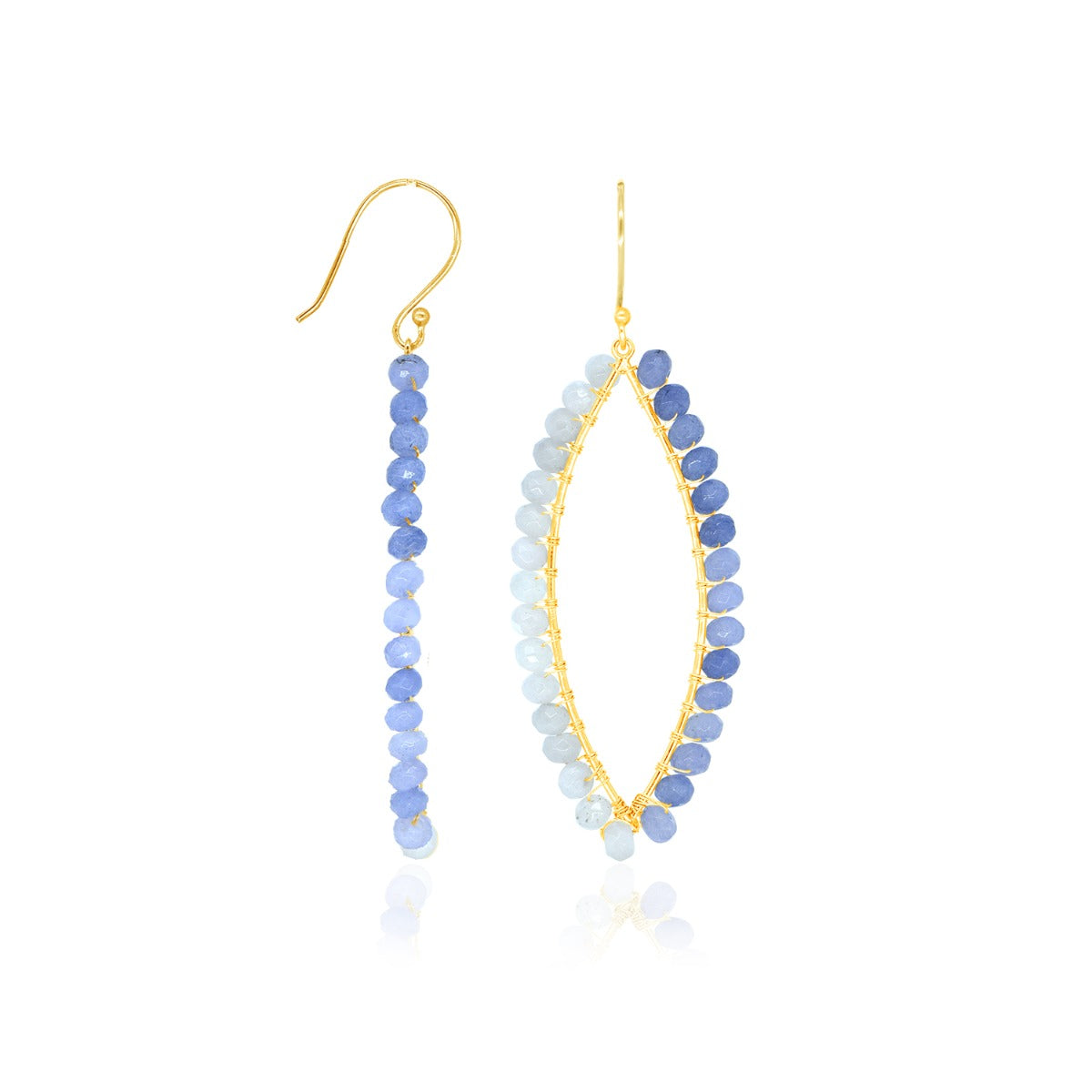 Summery Beaded Drop Earrings