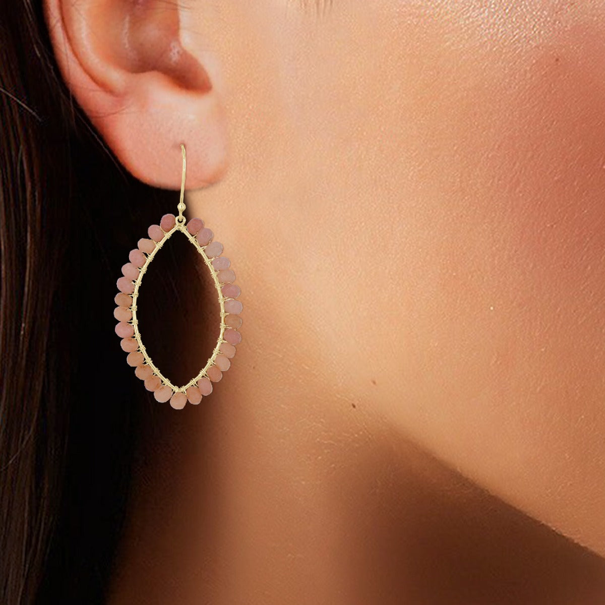 Classic Beaded Drop Earrings