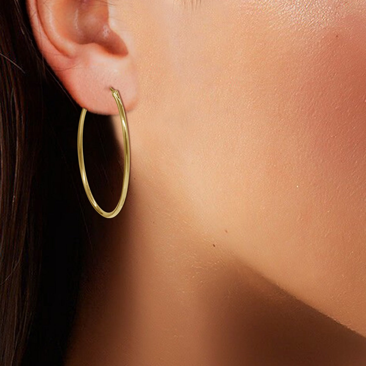 Sleek Hoop Earrings
