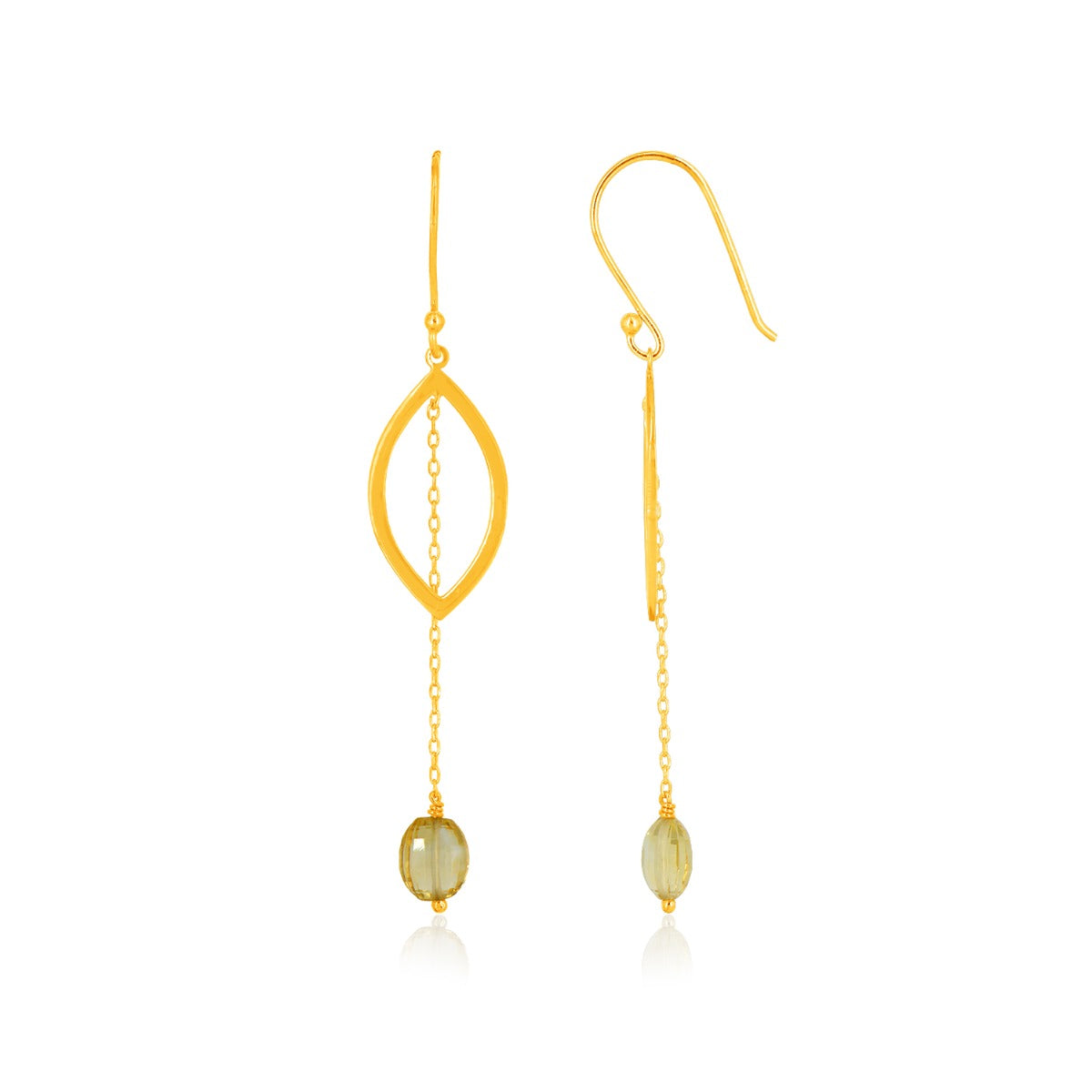 Dancing Citrine Drop Earrings