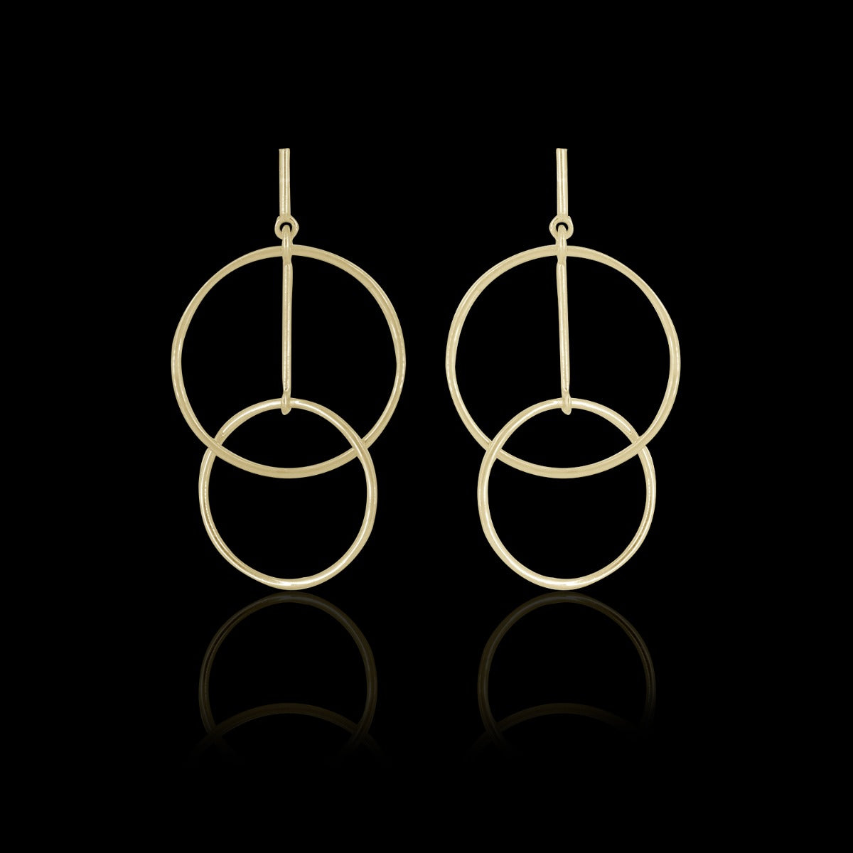 D' Vine Circle Drop Earrings
