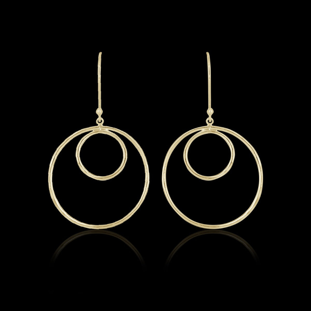 Diva Circle Drop Earrings