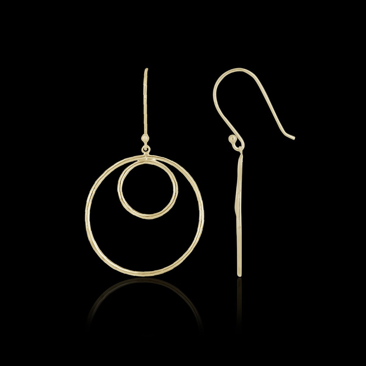 Diva Circle Drop Earrings