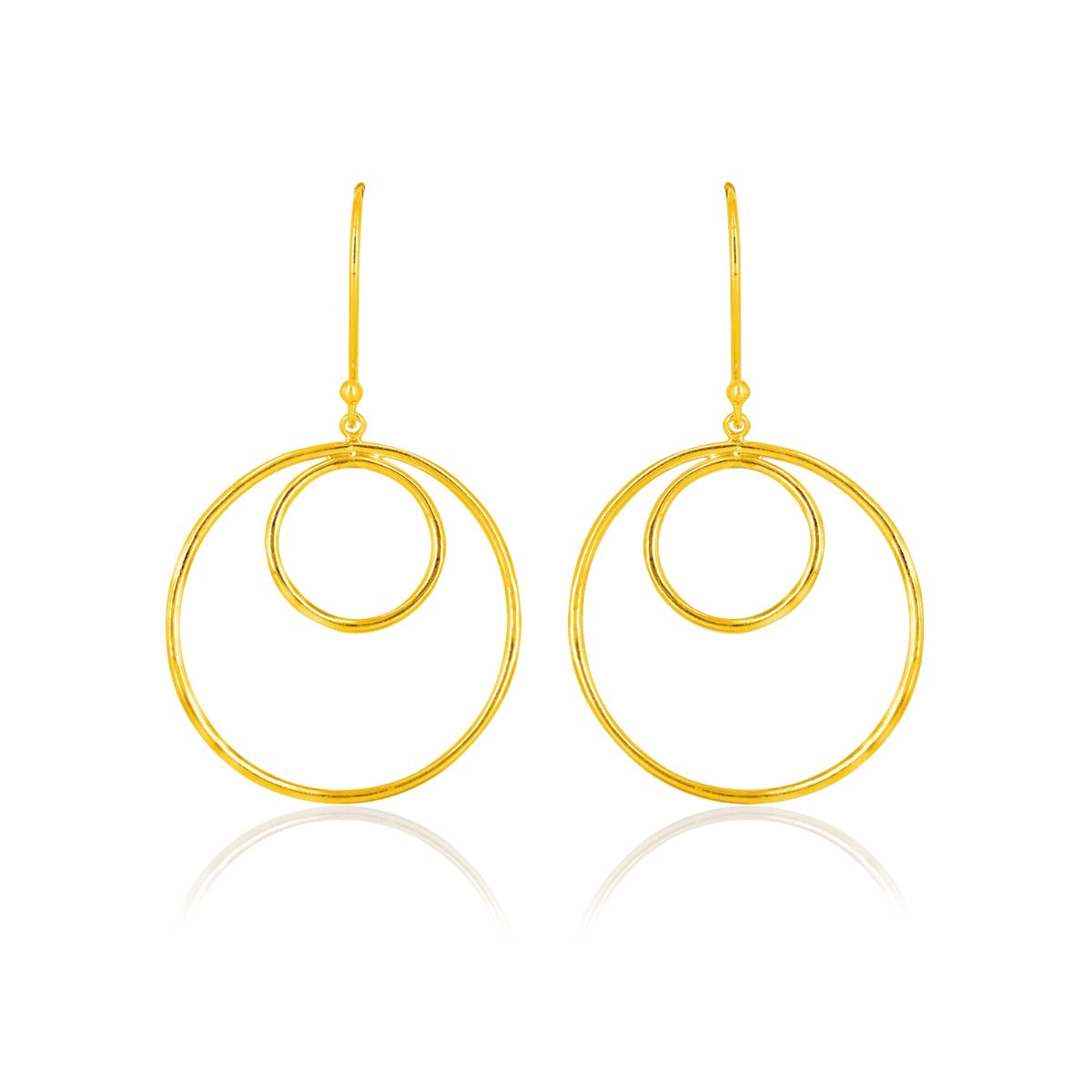 Diva Circle Drop Earrings