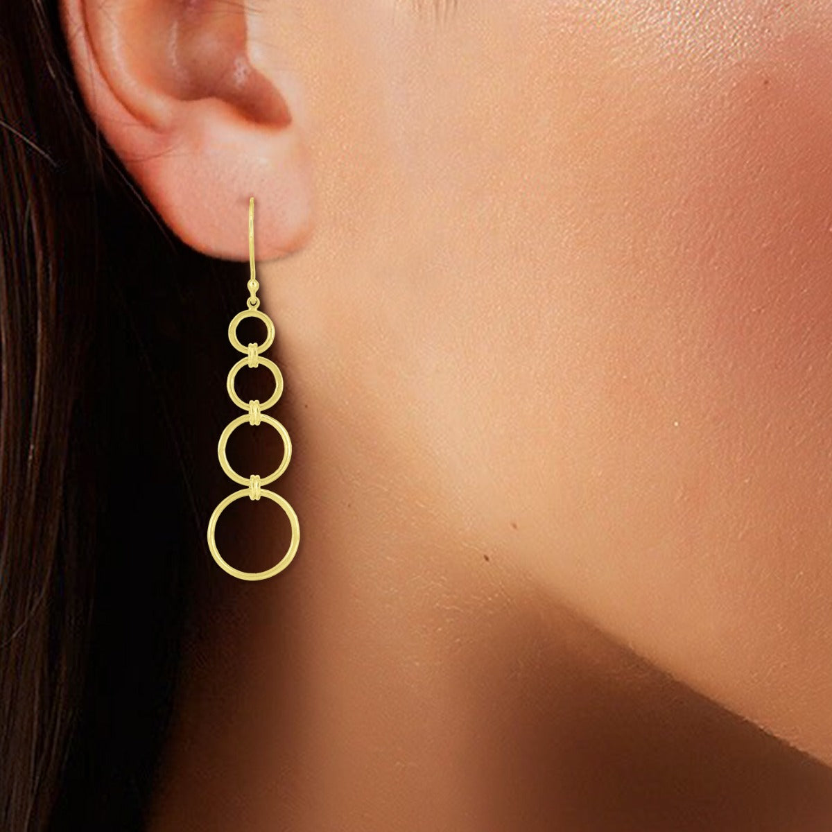 Cleopatra Encircled Drop Earrings