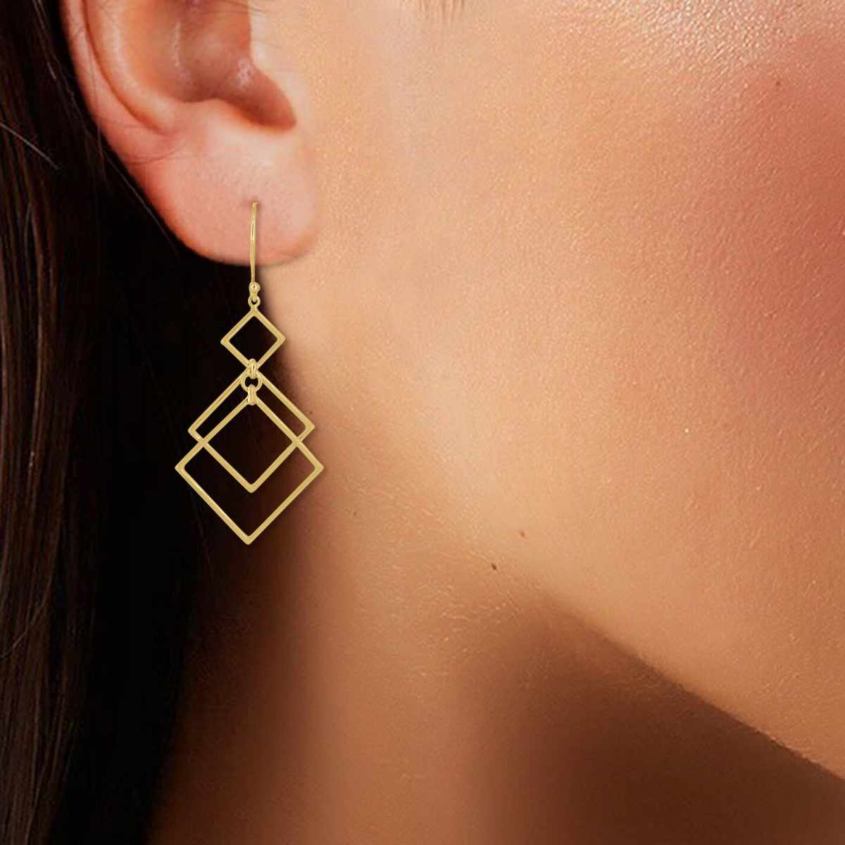 Forever Quadrate Drop Earrings