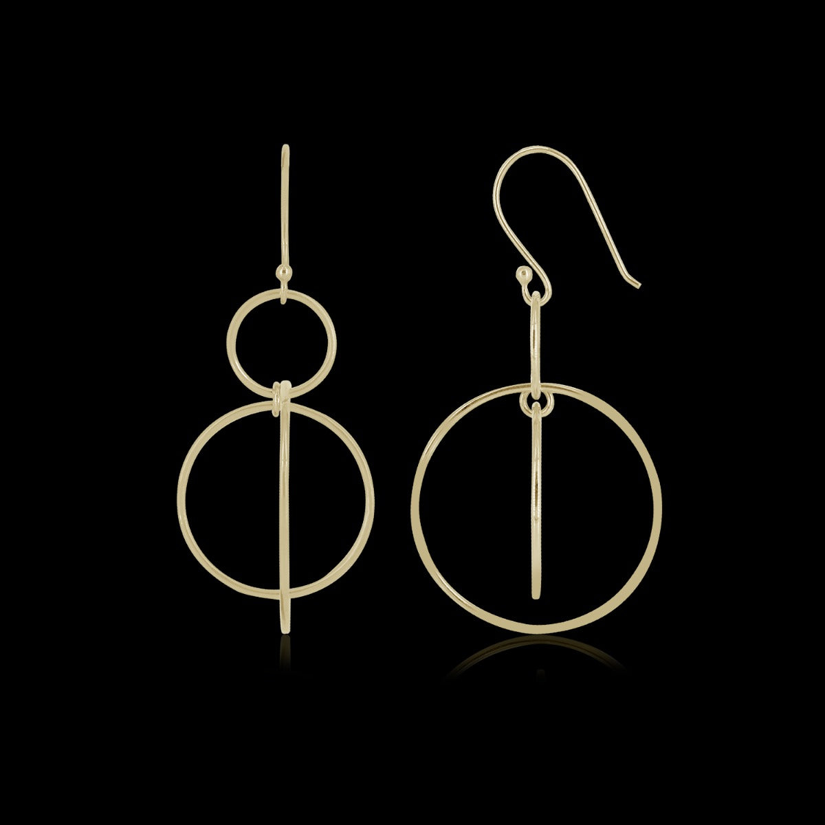 Daisy Encircled Drop Earrings