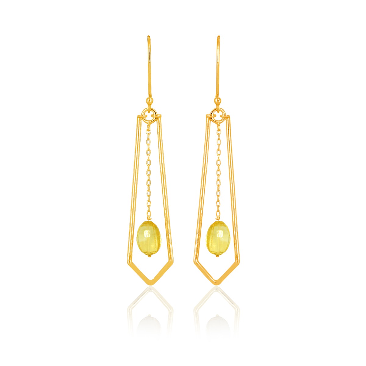 Emily Citrine Drop Earrings