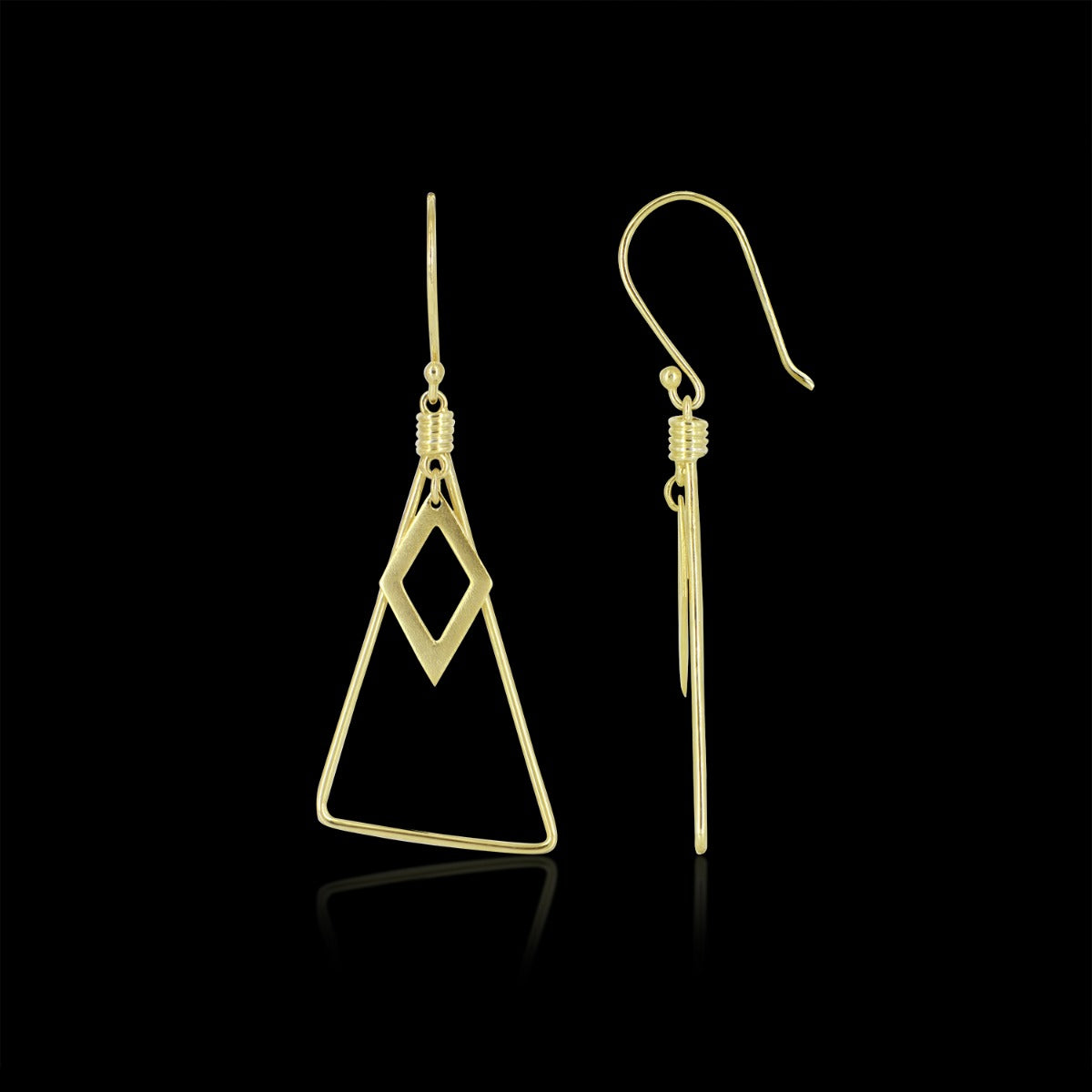 Trigon Drop Earrings