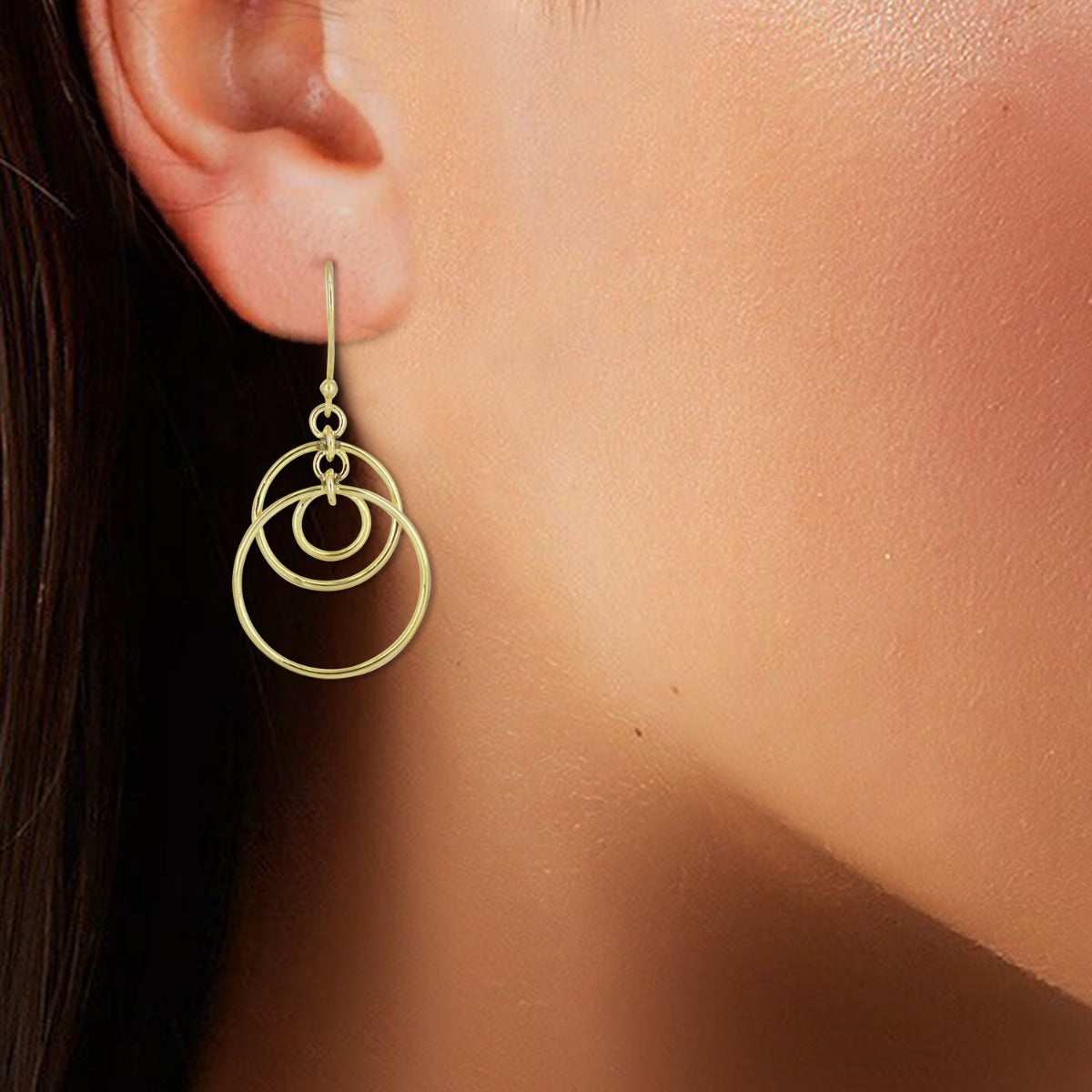 Rolling Sparkle Drop Earrings