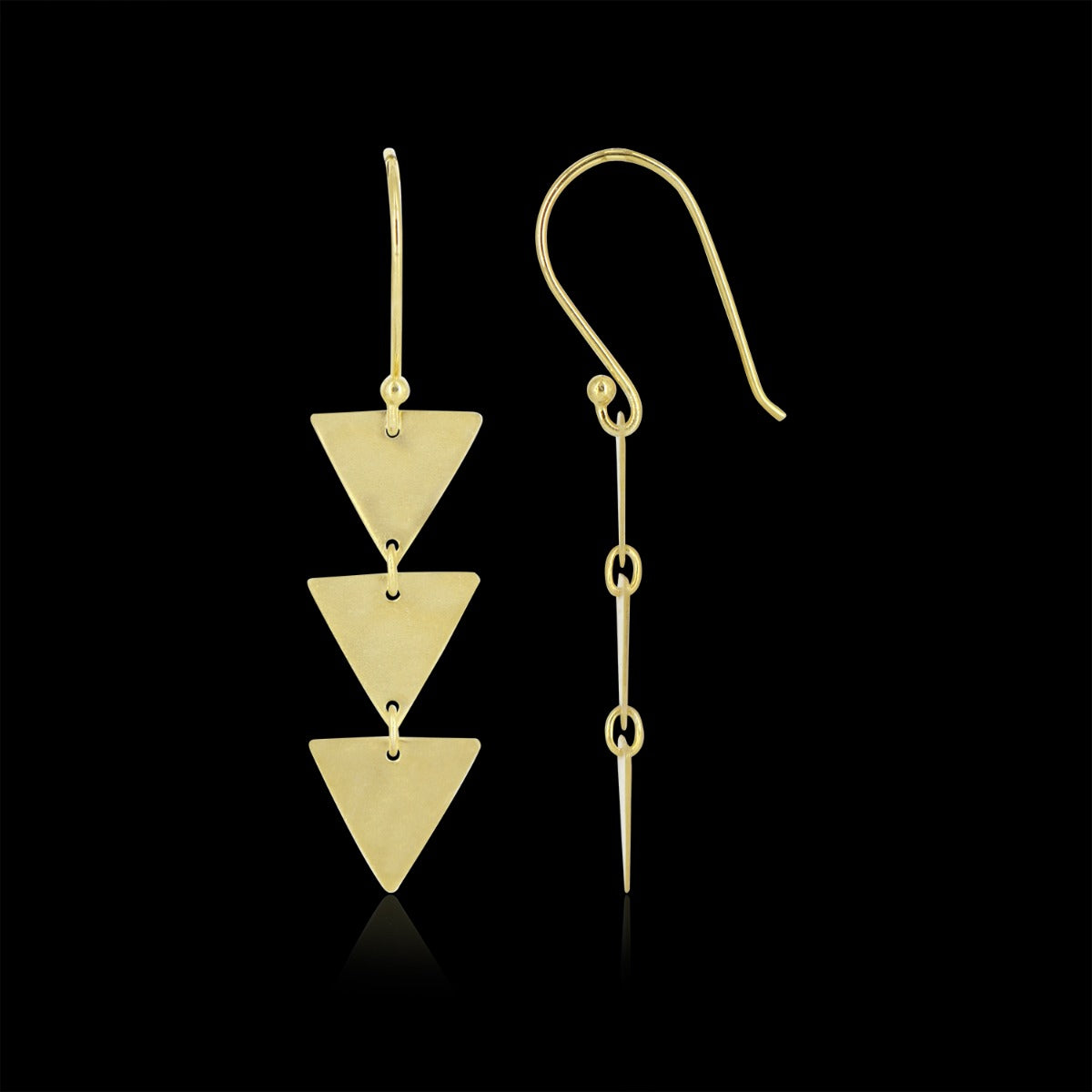 Trio Chic Drop Earrings