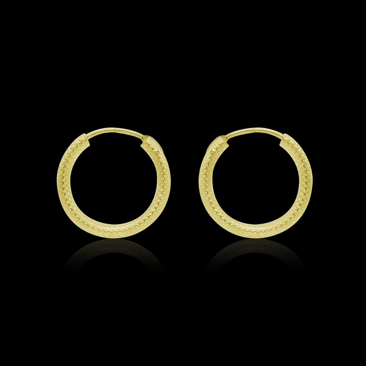 Classic Dazzle Hoop Earrings