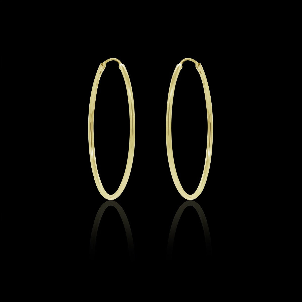 Classic Sparkle Hoop Earrings