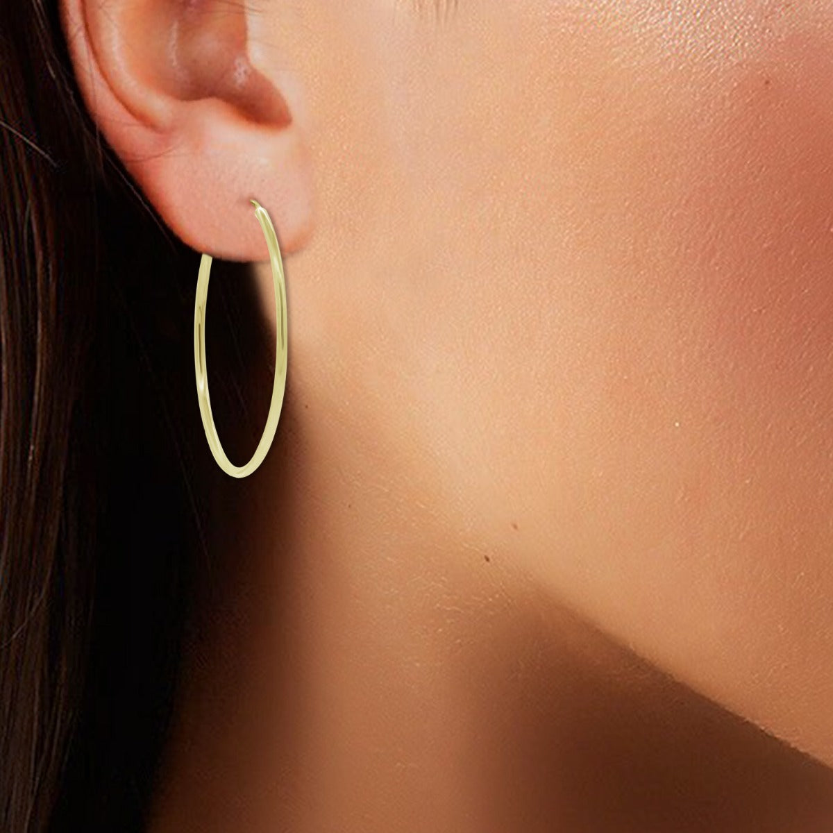 Classic Sparkle Hoop Earrings