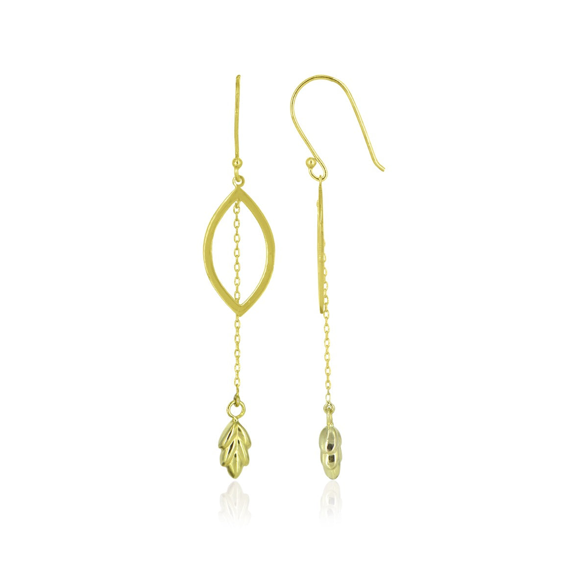 Falling Amira Leaf Drop Earrings