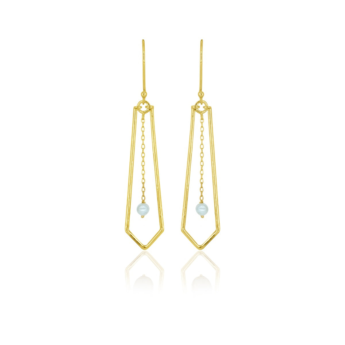 Pearl Dazzle Drop Earrings