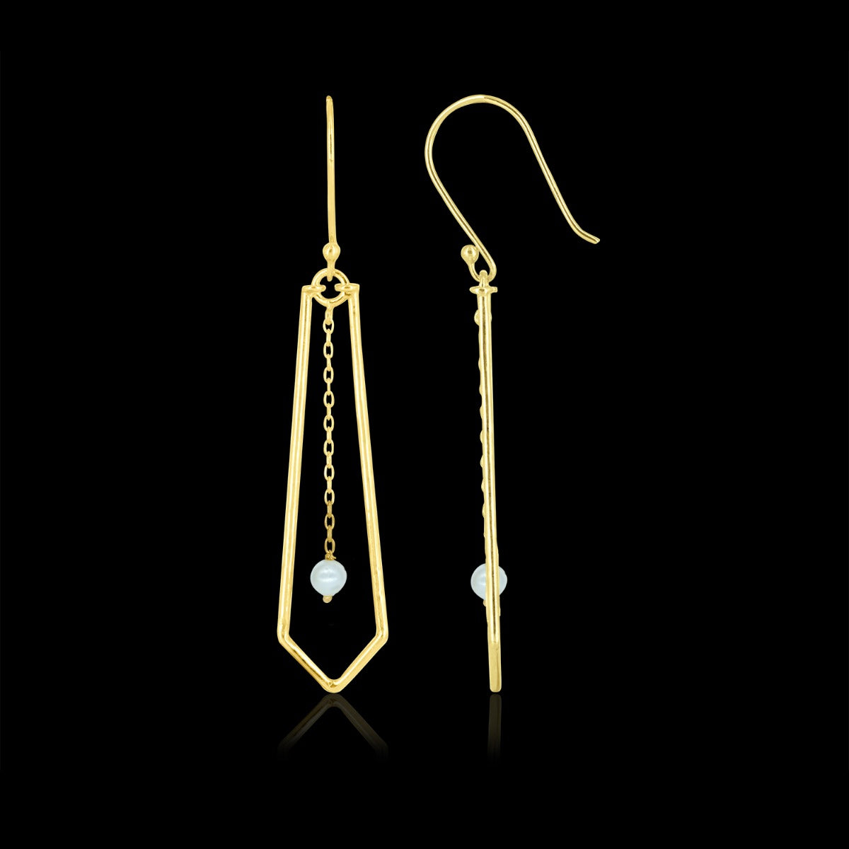 Pearl Dazzle Drop Earrings