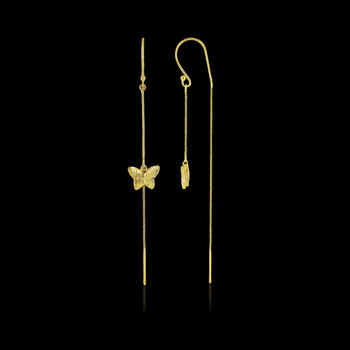 Tiny Butterfly Sui Dhaga Earrings