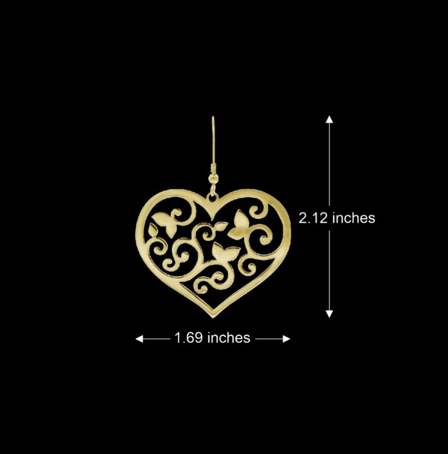 Fine Heart Earrings