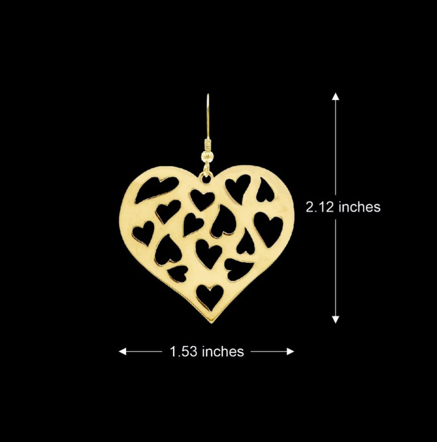 Posy Heart Earrings