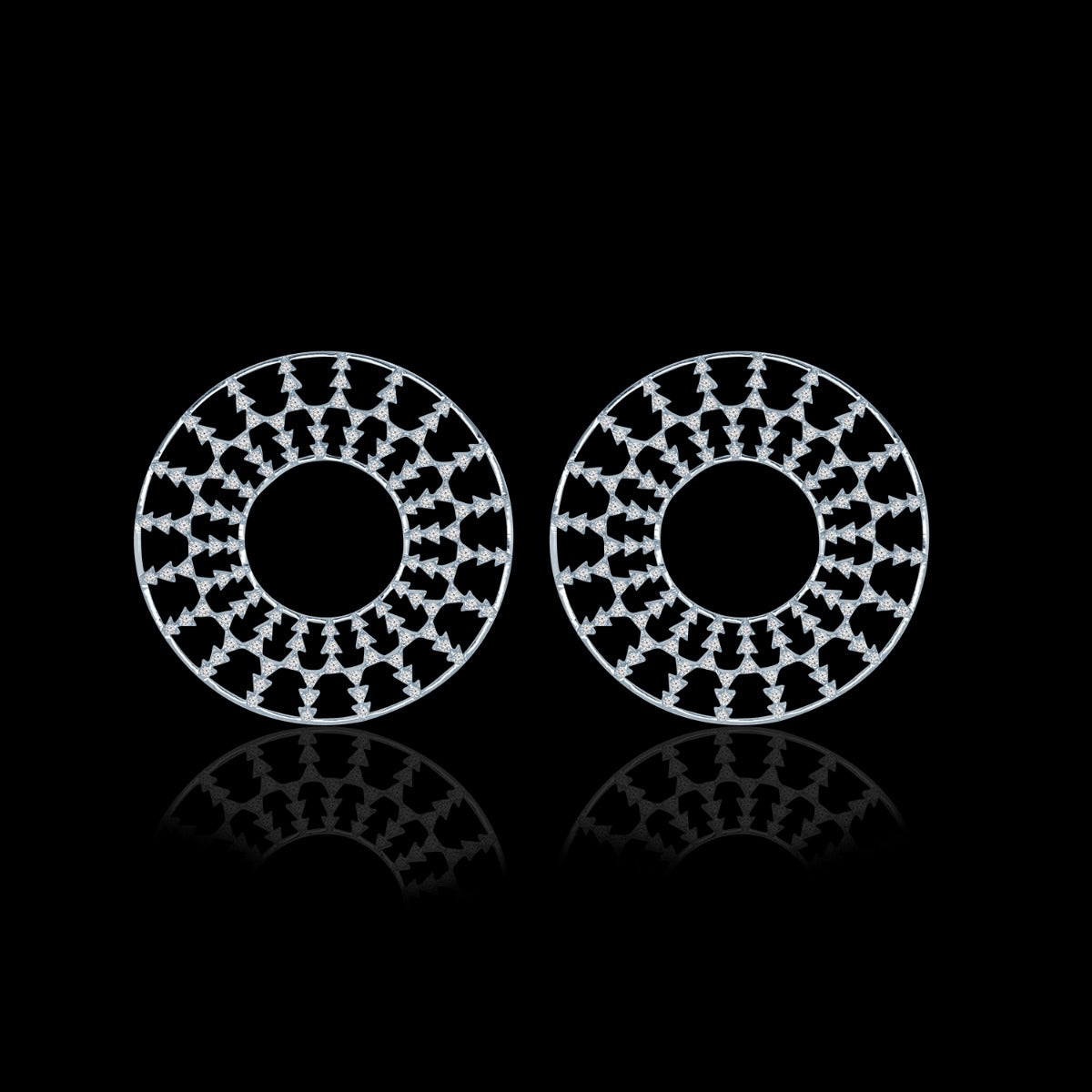 Ornate Diamond Earrings
