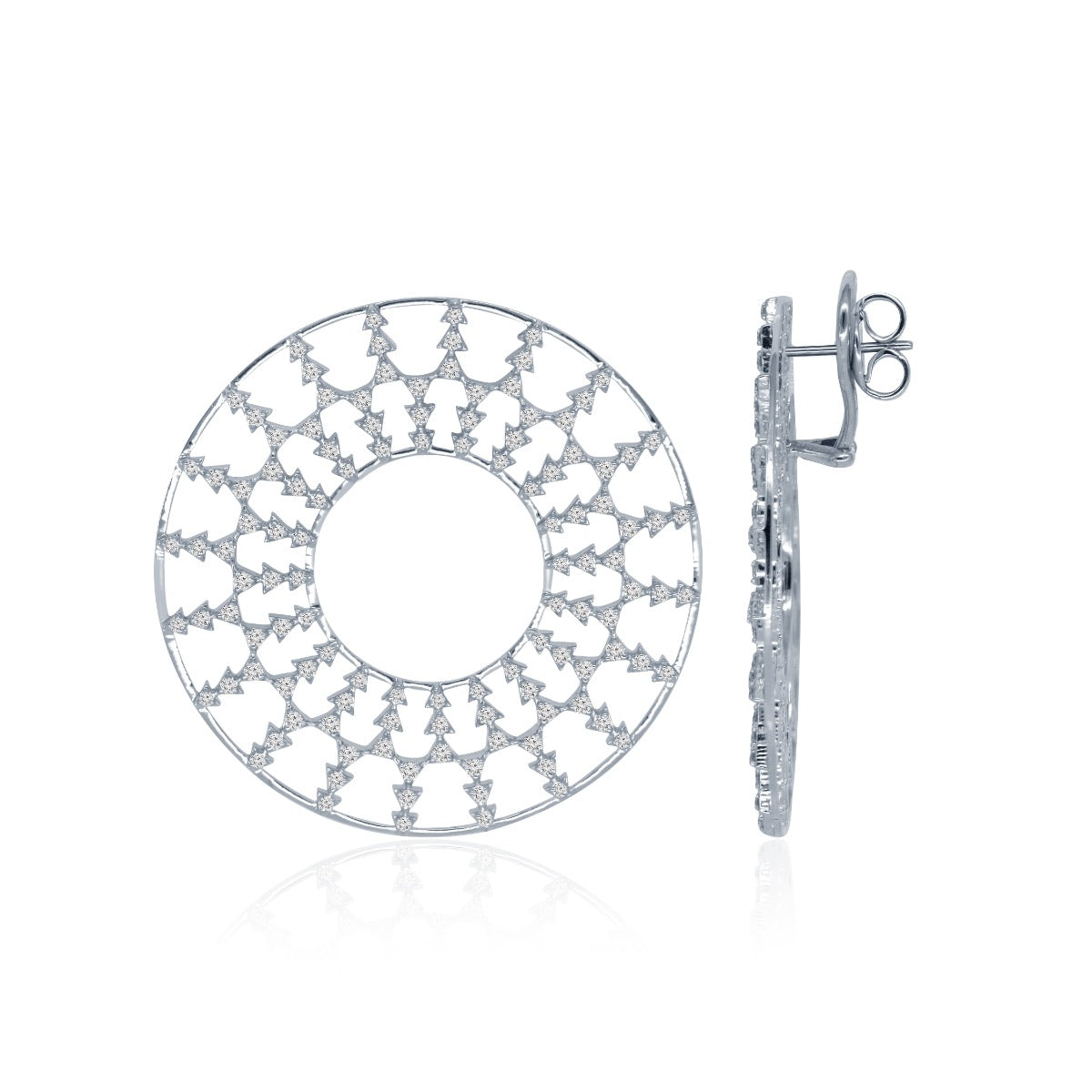 Ornate Diamond Earrings