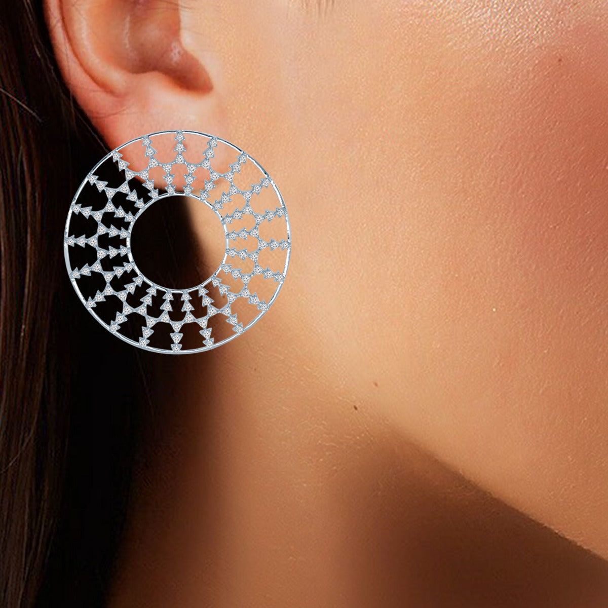 Ornate Diamond Earrings