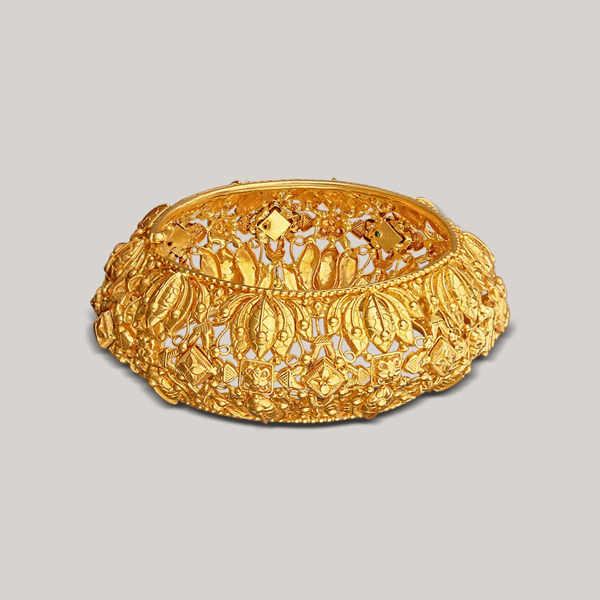 Chunky Tribal Gold Bangle