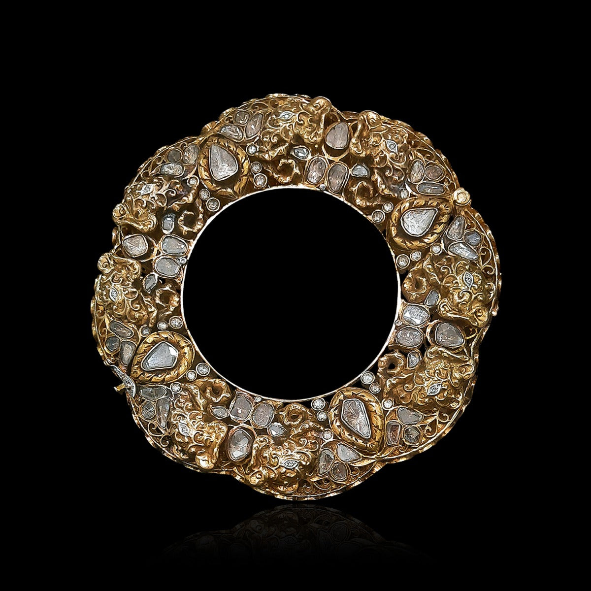 Adela Bloom Loha Polki Bangle