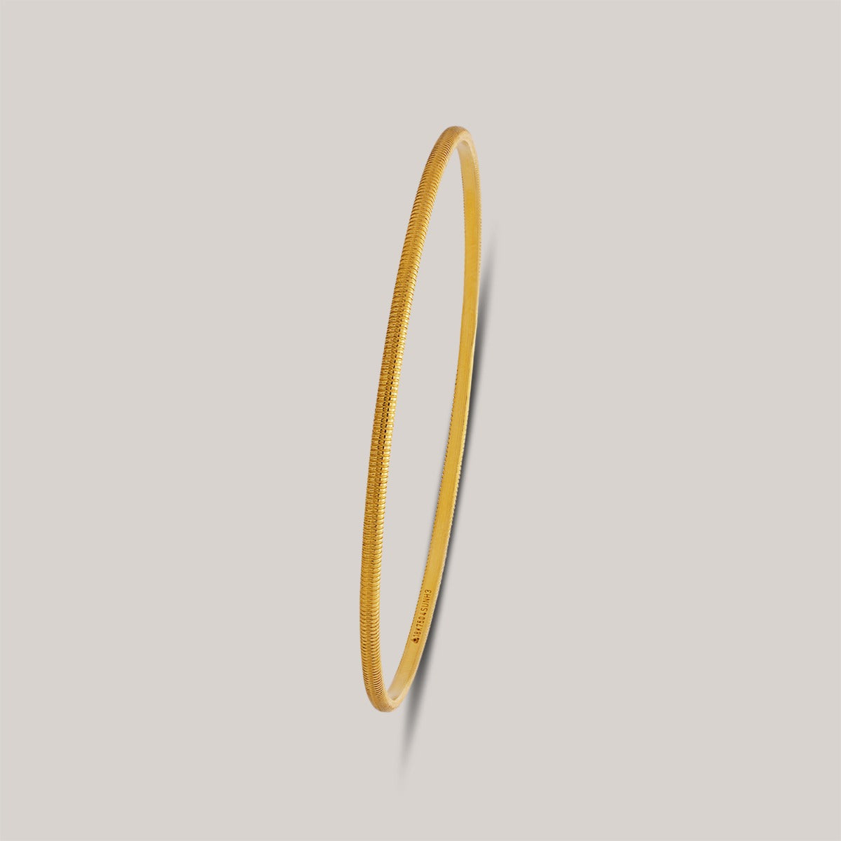 Rimmed Gold Bangle