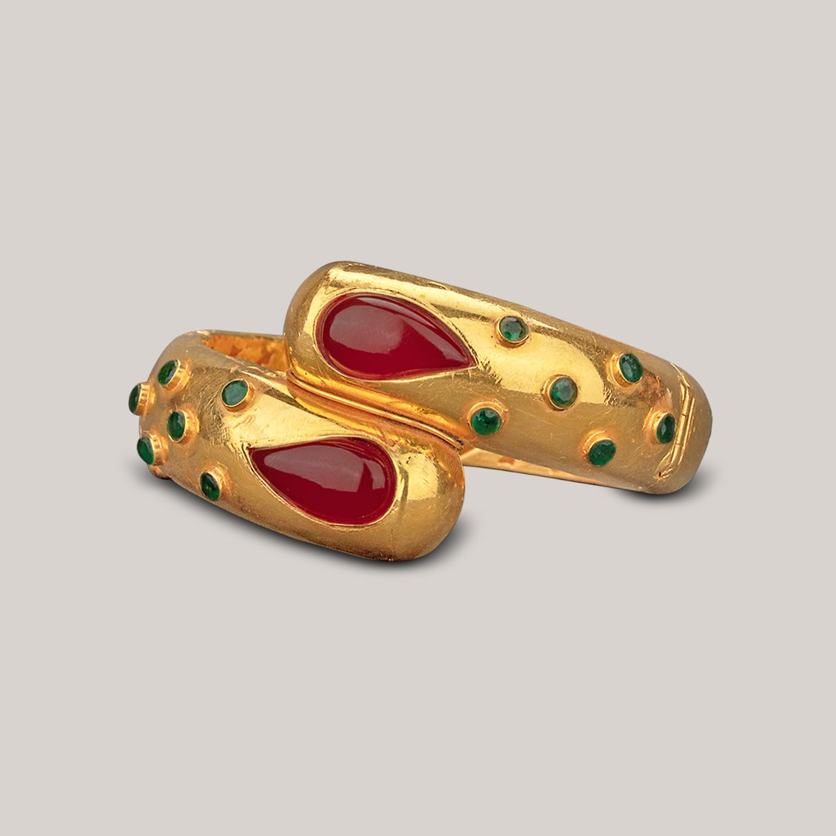 Red Dew Gold Bangle