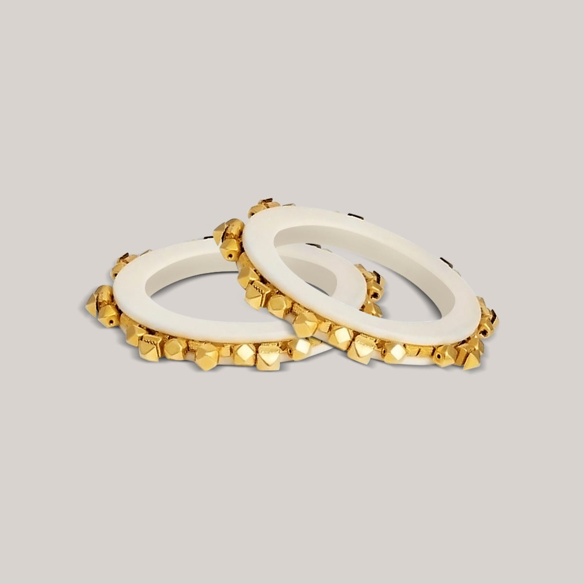 Stones Studded Gold Bangle