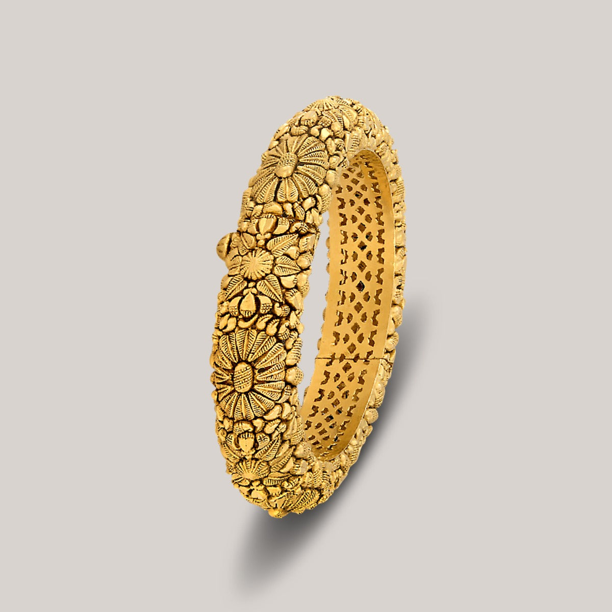 Floral Gold Bangle
