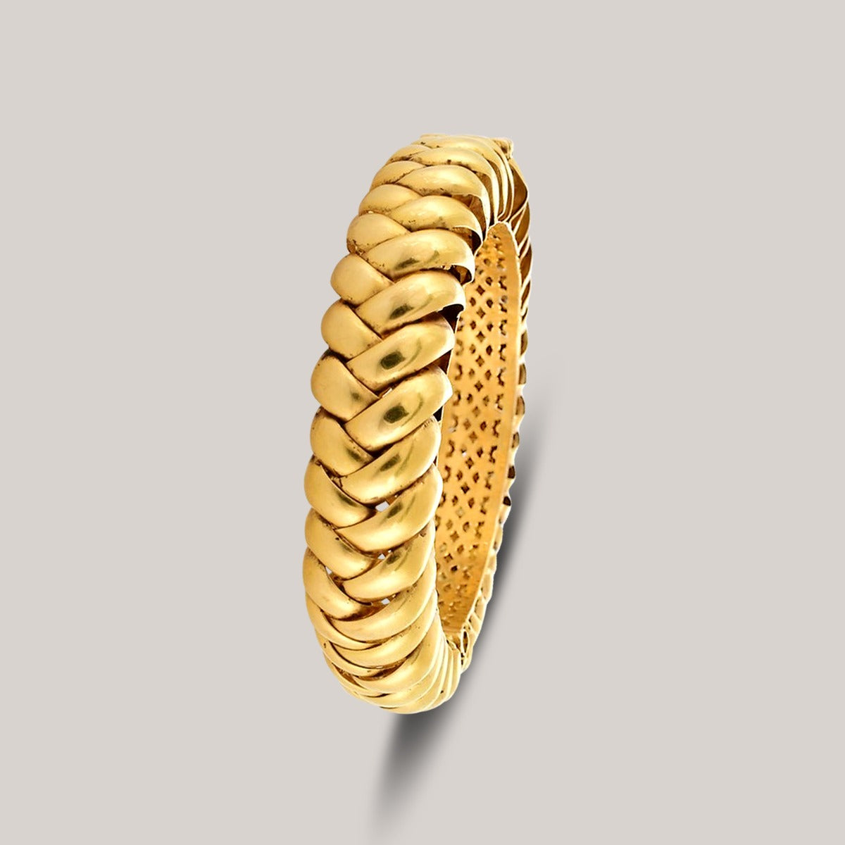 Gold Plait Bangle
