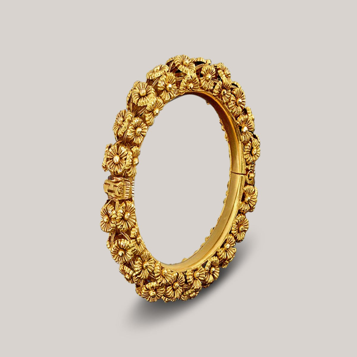 Floral Bouquet Gold Bangle
