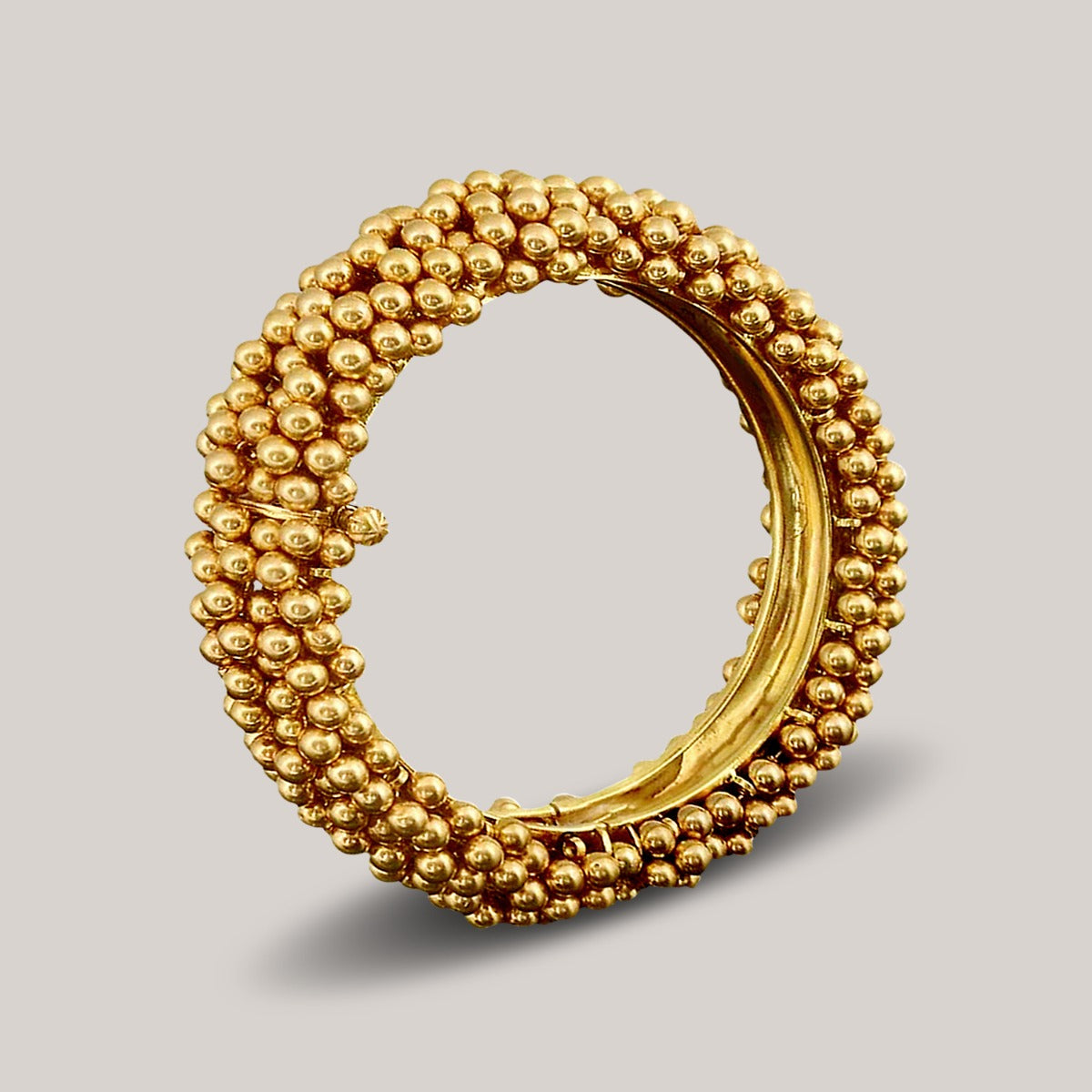 Gold Ball Bunch Bangle